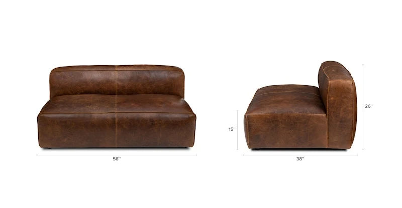 Cigar Rawhide Brown Loveseat 9 Cigar Rawhide Brown Loveseat - Image 9