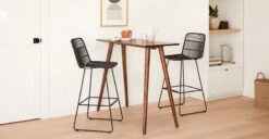 Seno Walnut Rectangular Bar Table