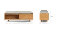 Nederin Rain Cloud Gray Oak Bench 29 Nederin Rain Cloud Gray Oak Bench -Article Shop image73508