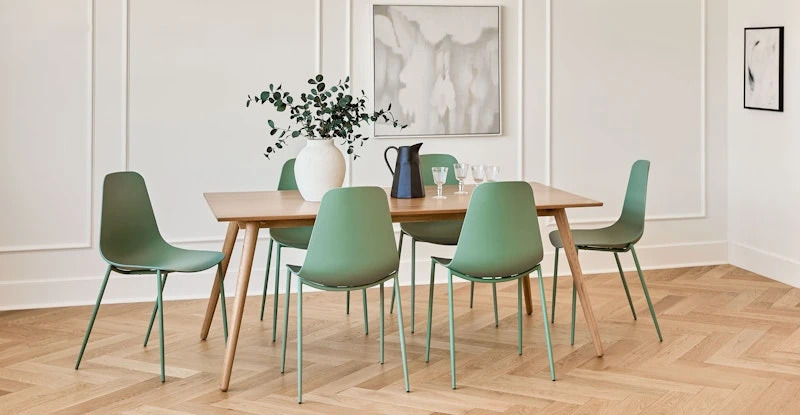 Svelti Aloe Green Dining Chair 1 Svelti Aloe Green Dining Chair