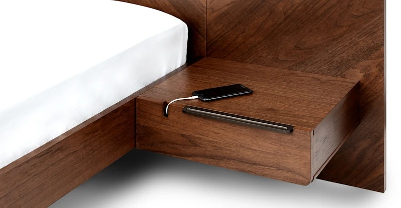 Nera Walnut California King Bed With Nightstands 5 Nera Walnut California King Bed With Nightstands - Image 5