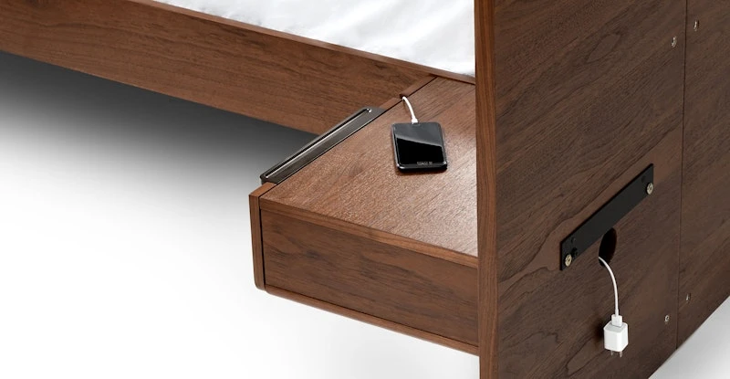 Nera Walnut California King Bed With Nightstands 8 Nera Walnut California King Bed With Nightstands - Image 8