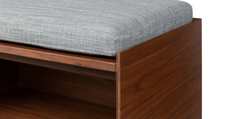 Nederin Pebble Gray Walnut Bench 9 Nederin Pebble Gray Walnut Bench - Image 9