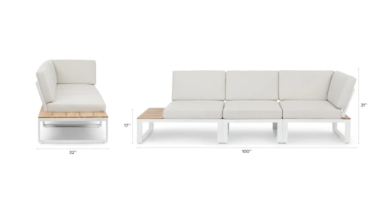 Kezia Lily White Modular Sofa 11 Kezia Lily White Modular Sofa - Image 11