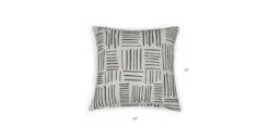 Rooth Jacquard Gray Outdoor Pillow 19 Rooth Jacquard Gray Outdoor Pillow -Article Shop image76173