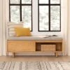 Nederin Rain Cloud Gray Oak Bench