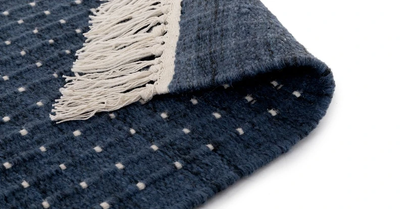 Lattus Motif Blue Rug 8 X 10 4 Lattus Motif Blue Rug 8 X 10 - Image 4