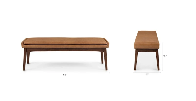 Chantel Toscana Tan 56" Bench 7 Chantel Toscana Tan 56" Bench - Image 7