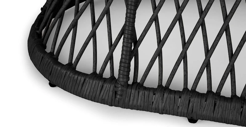 Calliope Black Oval Dining Table 4 Calliope Black Oval Dining Table - Image 4