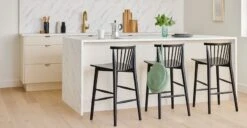 Rus Black Counter Stool