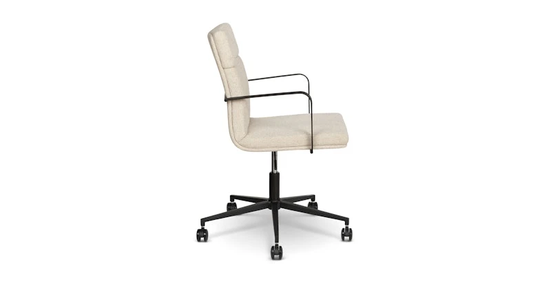 Gerven Cobblestone Ivory Office Chair 3 Gerven Cobblestone Ivory Office Chair - Image 3
