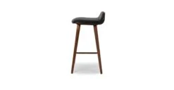Sede Black Leather Walnut Counter Stool 11 Sede Black Leather Walnut Counter Stool -Article Shop image80164