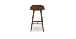 Sede Black Leather Walnut Counter Stool 12 Sede Black Leather Walnut Counter Stool -Article Shop image80165