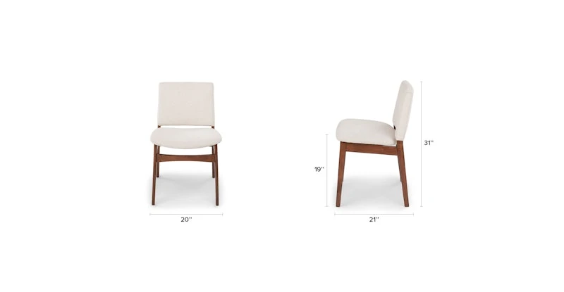 Nosh Chalk Gray Walnut Dining Chair 11 Nosh Chalk Gray Walnut Dining Chair - Image 11