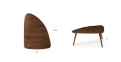 Amoeba Wild Walnut 29.5" Wide Coffee Table -Article Shop image80604