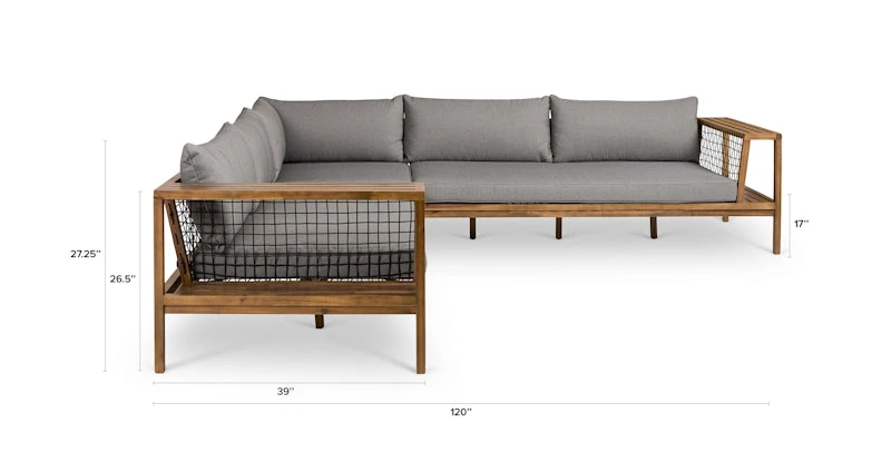 Callais Taupe Gray Sectional 11 Callais Taupe Gray Sectional - Image 11