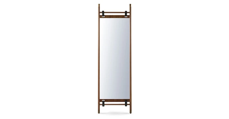 Beau Walnut Floor Mirror 2 Beau Walnut Floor Mirror - Image 2