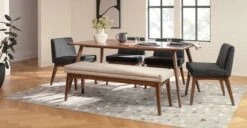 Chantel Antique Ivory 56" Bench