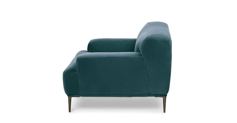 Abisko Plush Pacific Blue Lounge Chair 3 Abisko Plush Pacific Blue Lounge Chair - Image 3