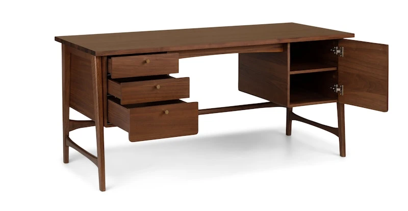 Krossa Walnut Executive Desk 2 Krossa Walnut Executive Desk - Image 2