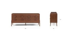 Vireo Walnut 6-Drawer Double Dresser 19 Vireo Walnut 6-Drawer Double Dresser -Article Shop image85301