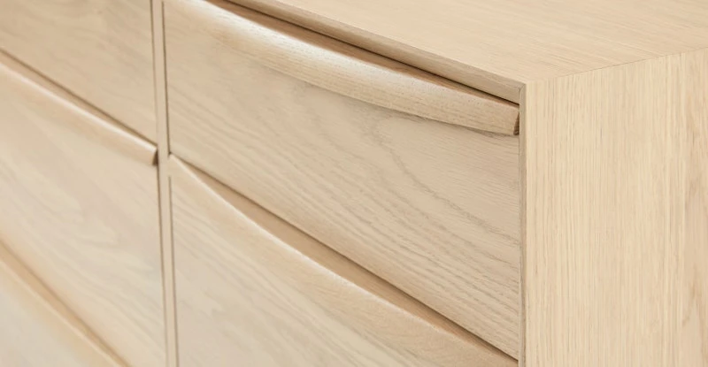 Lenia White Oak 9-Drawer Dresser 8 Lenia White Oak 9-Drawer Dresser - Image 8