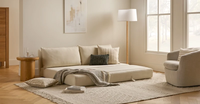 Braam Vintage White Sofa Bed 2 Braam Vintage White Sofa Bed - Image 2