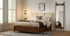 Noel Plush Pacific Taupe Queen 48" Headboard