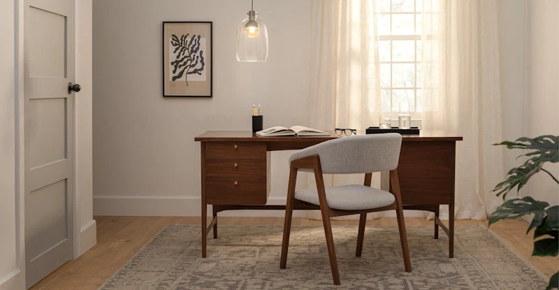 Krossa Walnut Executive Desk 1 Krossa Walnut Executive Desk