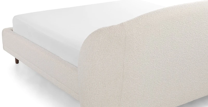 Kayra Ivory Bouclé Queen Bed 6 Kayra Ivory Bouclé Queen Bed - Image 6