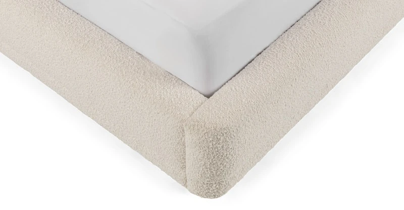 Kayra Ivory Bouclé Queen Bed 7 Kayra Ivory Bouclé Queen Bed - Image 7