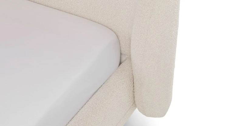 Kayra Ivory Bouclé Queen Bed 8 Kayra Ivory Bouclé Queen Bed - Image 8