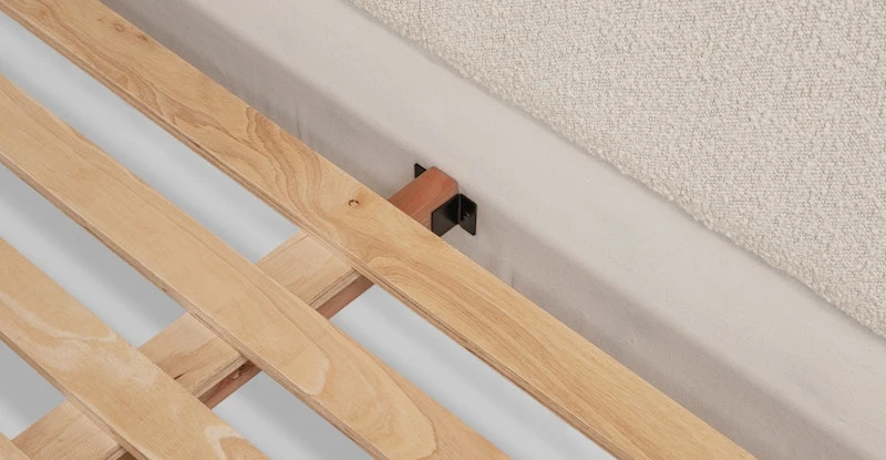 Kayra Ivory Bouclé Queen Bed 10 Kayra Ivory Bouclé Queen Bed - Image 10