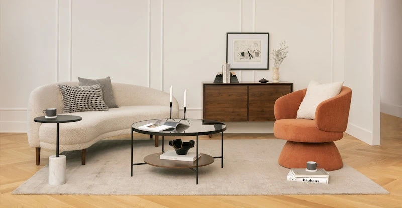 Kayra Ivory Bouclé Sofa 1 Kayra Ivory Bouclé Sofa