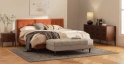 Vireo Walnut 2-Drawer Nightstand