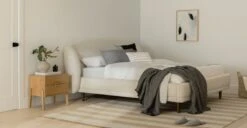 Kayra Ivory Bouclé Queen Bed