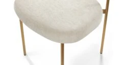 Viarsi Light Melange Gray Brass Dining Chair 14 Viarsi Light Melange Gray Brass Dining Chair -Article Shop image85926