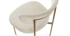 Viarsi Light Melange Gray Brass Dining Chair 15 Viarsi Light Melange Gray Brass Dining Chair -Article Shop image85927