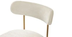 Viarsi Light Melange Gray Brass Dining Chair 16 Viarsi Light Melange Gray Brass Dining Chair -Article Shop image85928