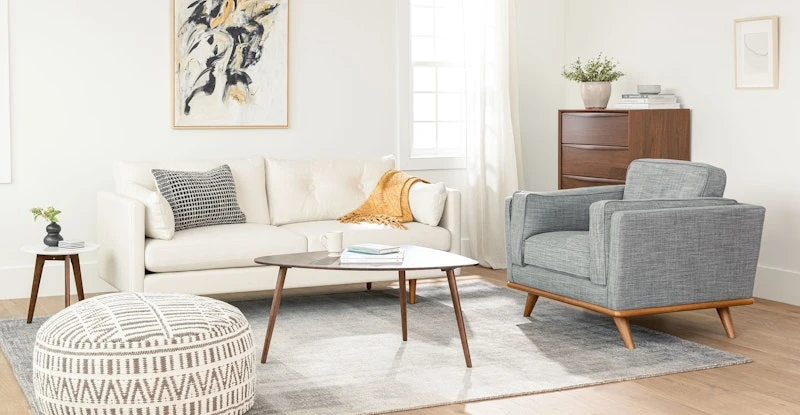 Anton Limestone 74" Sofa 1 Anton Limestone 74" Sofa