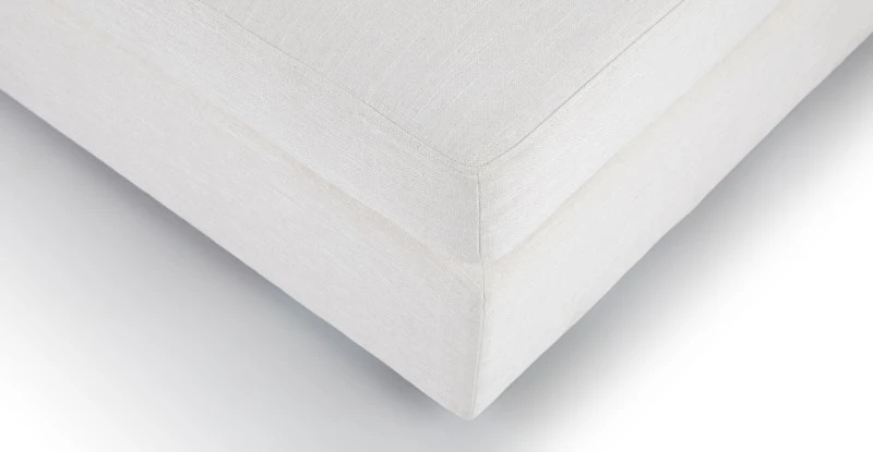 Beta Quartz White Ottoman 3 Beta Quartz White Ottoman - Image 3