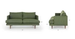 Burrard Forest Green Loveseat 17 Burrard Forest Green Loveseat -Article Shop image86825