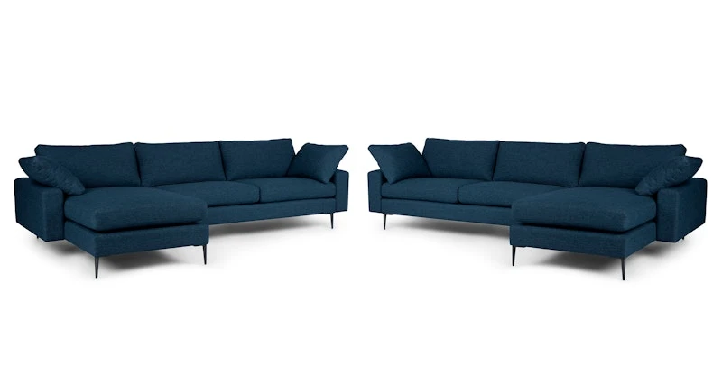 Nova Twilight Blue Reversible Sectional 2 Nova Twilight Blue Reversible Sectional - Image 2