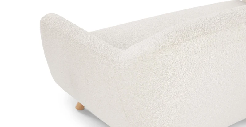 Gabriola Ivory Bouclé Loveseat 6 Gabriola Ivory Bouclé Loveseat - Image 6