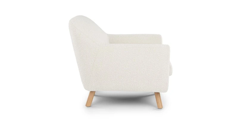 Gabriola Ivory Bouclé Lounge Chair 5 Gabriola Ivory Bouclé Lounge Chair - Image 5