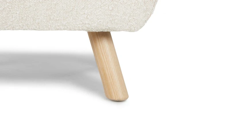 Gabriola Ivory Bouclé Ottoman 5 Gabriola Ivory Bouclé Ottoman - Image 5