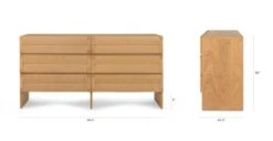 Monterey Oak 6-Drawer Double Dresser 27 Monterey Oak 6-Drawer Double Dresser -Article Shop image89429