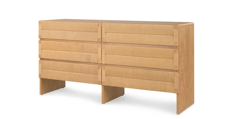 Monterey Oak 6-Drawer Double Dresser 2 Monterey Oak 6-Drawer Double Dresser - Image 2