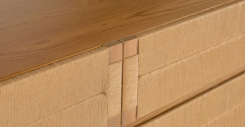 Monterey Oak 6-Drawer Double Dresser 10 Monterey Oak 6-Drawer Double Dresser - Image 10