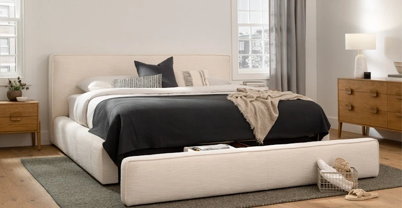 Cigar Ankara Ivory King Storage Bed 2 Cigar Ankara Ivory King Storage Bed - Image 2